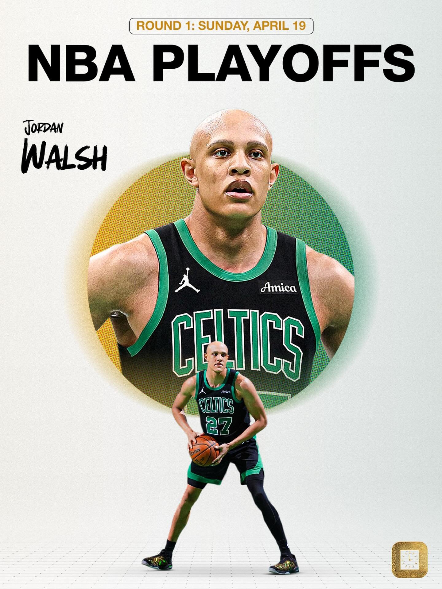 The NBA Playoffs are here! Good luck to @jordanwalshlife and the Boston Celtics in their pursuit of another championship⌚

Round 1 tips off Sunday, April 19 at 1pm ET.