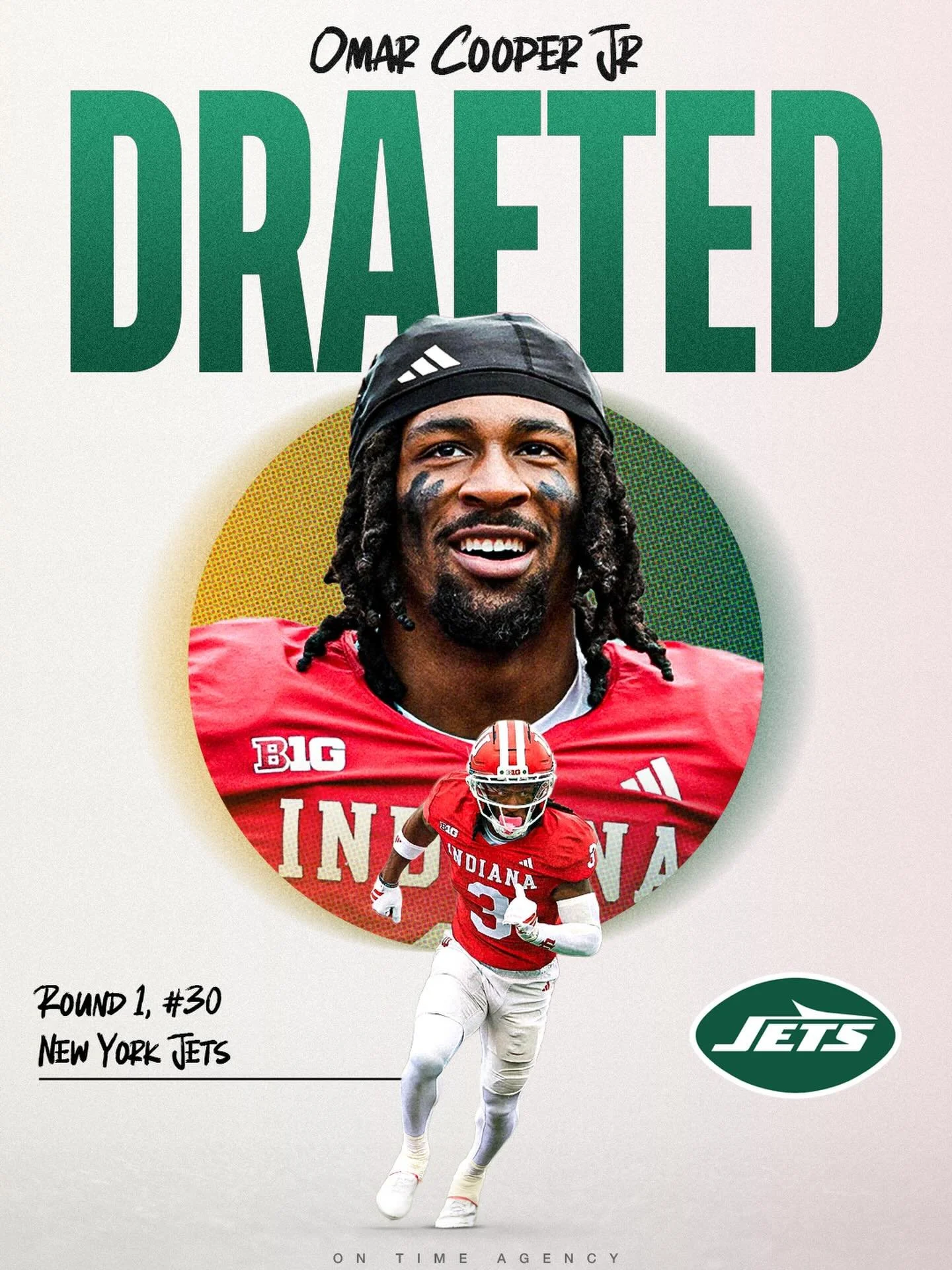 Omar Cooper Jr ➡️ New York Jets!

Congratulations @o.cooper11 on being drafted by the New York Jets with the 30th pick⌚