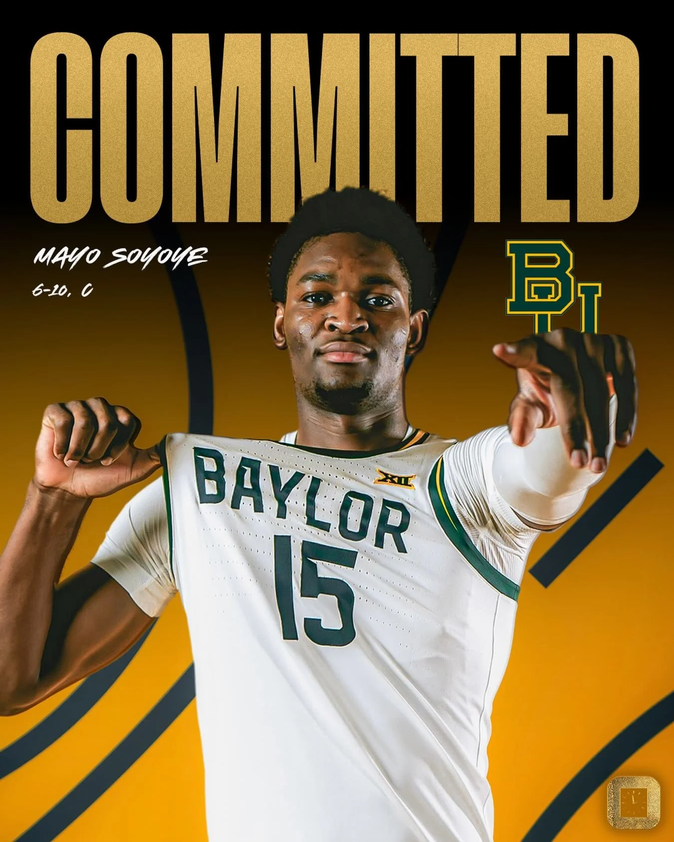 @ramonsoyoye is back with Baylor University for 2026-27! We&rsquo;re excited to watch him thrive⌚