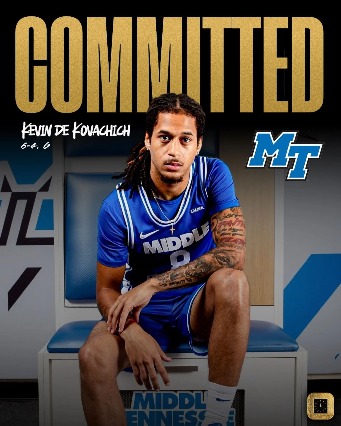 Congrats&nbsp;@kevin_dekovachich8 on committing to Middle Tennessee for 2026-27! We&rsquo;re excited for your Junior season. Let&rsquo;s get to work⌚