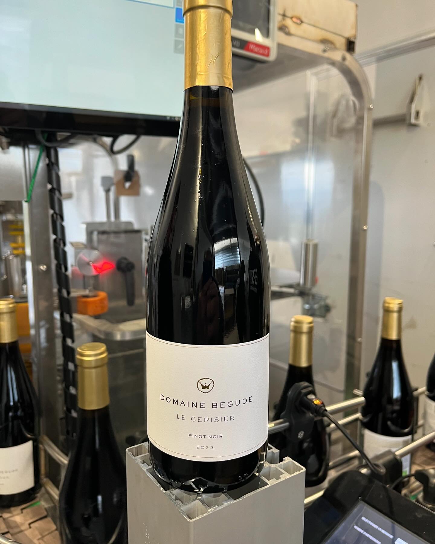 Better news today: bottling our Cerisier #pinotnoir 2023.