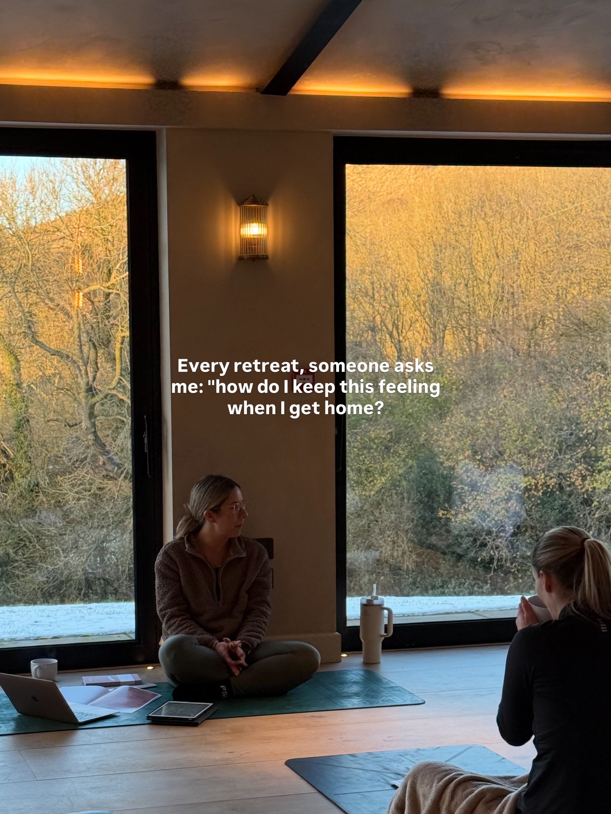 &ldquo;How do I keep this feeling when I get home?&rdquo; It&rsquo;s the question I hear on every retreat ❤️ 

So this winter, we&rsquo;re doing things a little differently.

Our Cotswolds Pilates Retreat, 6th&ndash;9th November, has just a couple of
