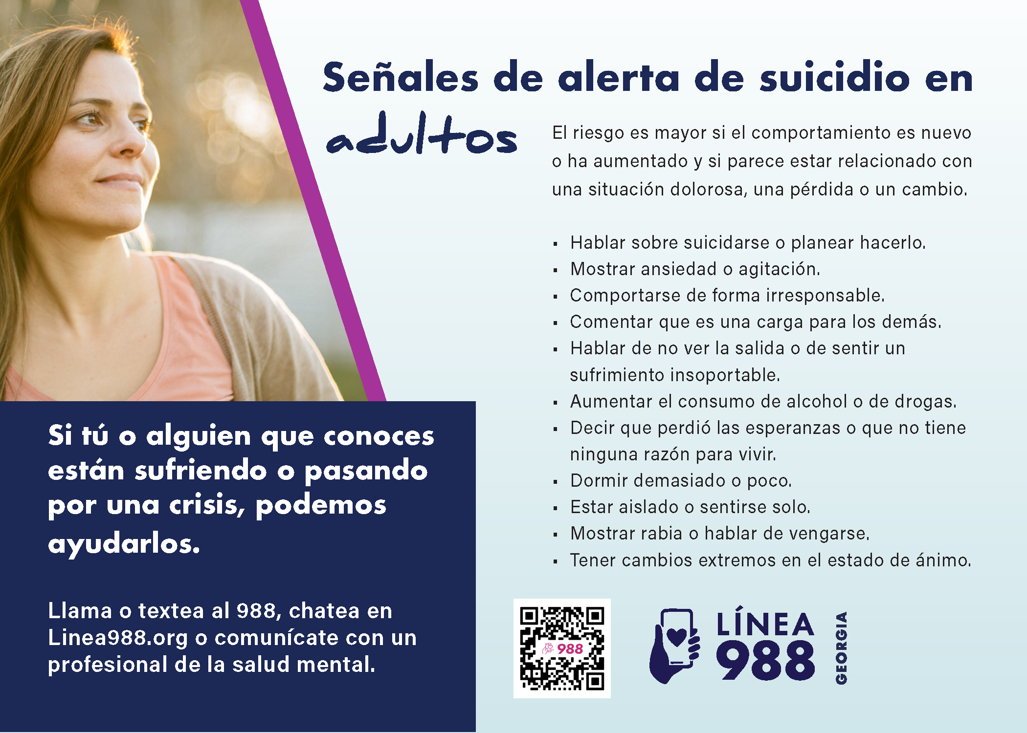 Suicide Warning Signs For Adults (ES)