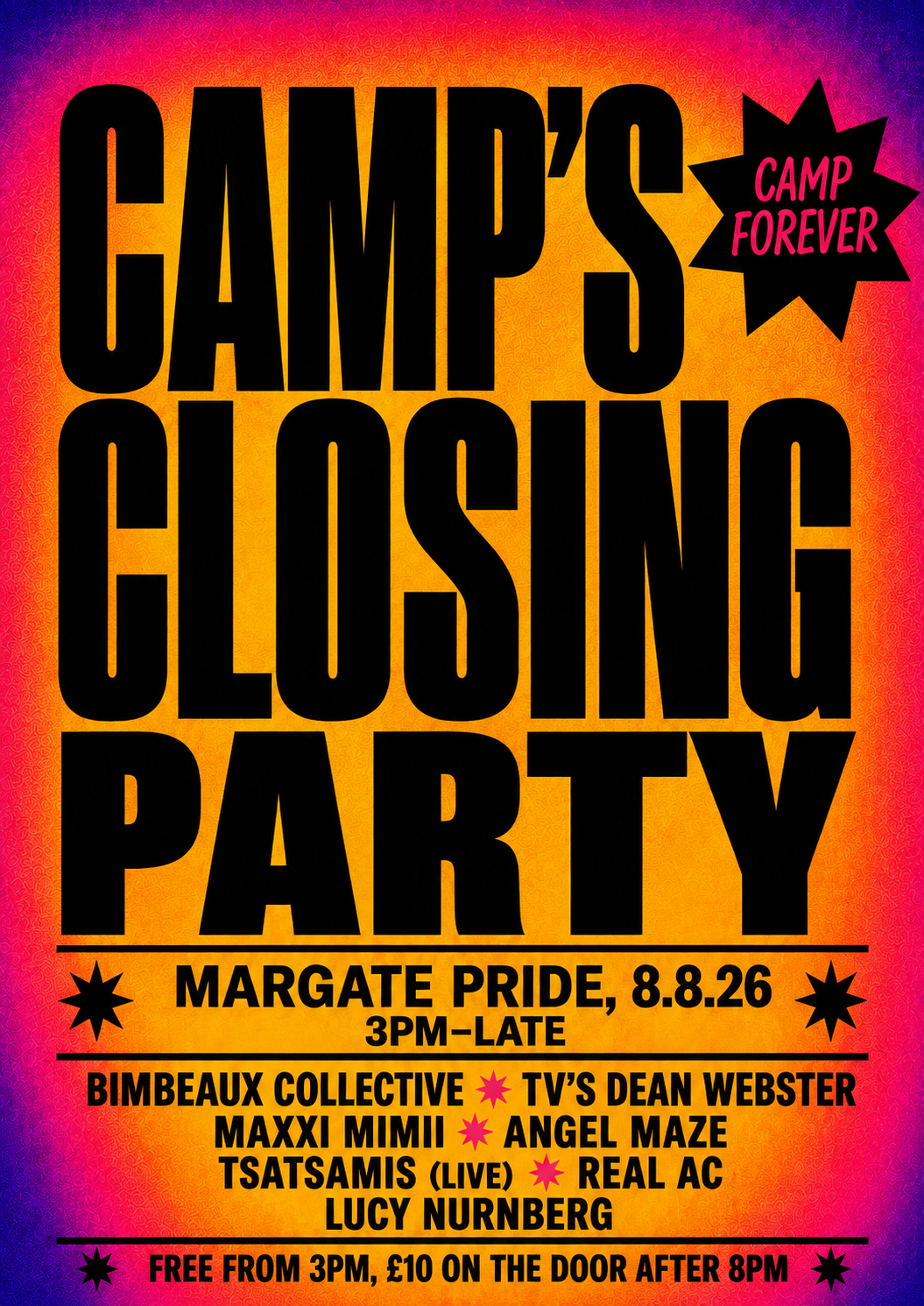 PRIDE @ CAMP / CLOSING PARTY