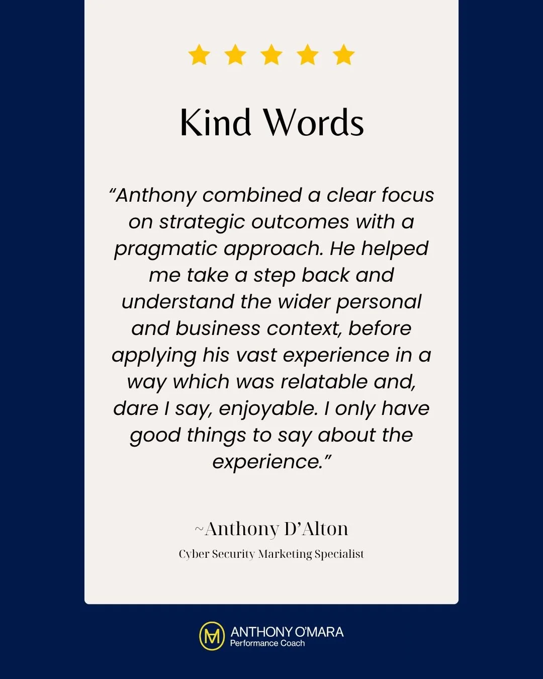Grateful for these words. Coaching works best when you create space to step back, breathe, and look at the bigger picture together. That is where the real clarity comes from

#businesscoaching #mentoring #performancecoach #leadership