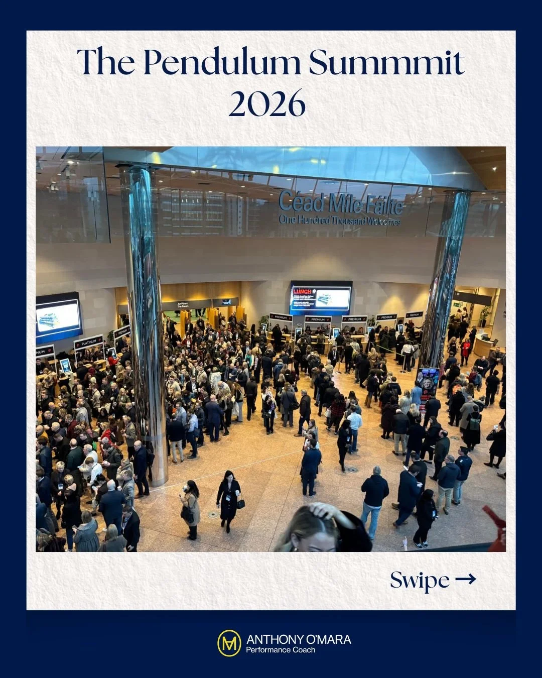 As I walked into the Dublin Convention Centre last month, I bumped into @frankie.sheahan Mr Pendulum himself. It felt fitting. A quiet reminder that this event, for all its scale, is still built with intent.

I attend the @pendulum.summit for a few r