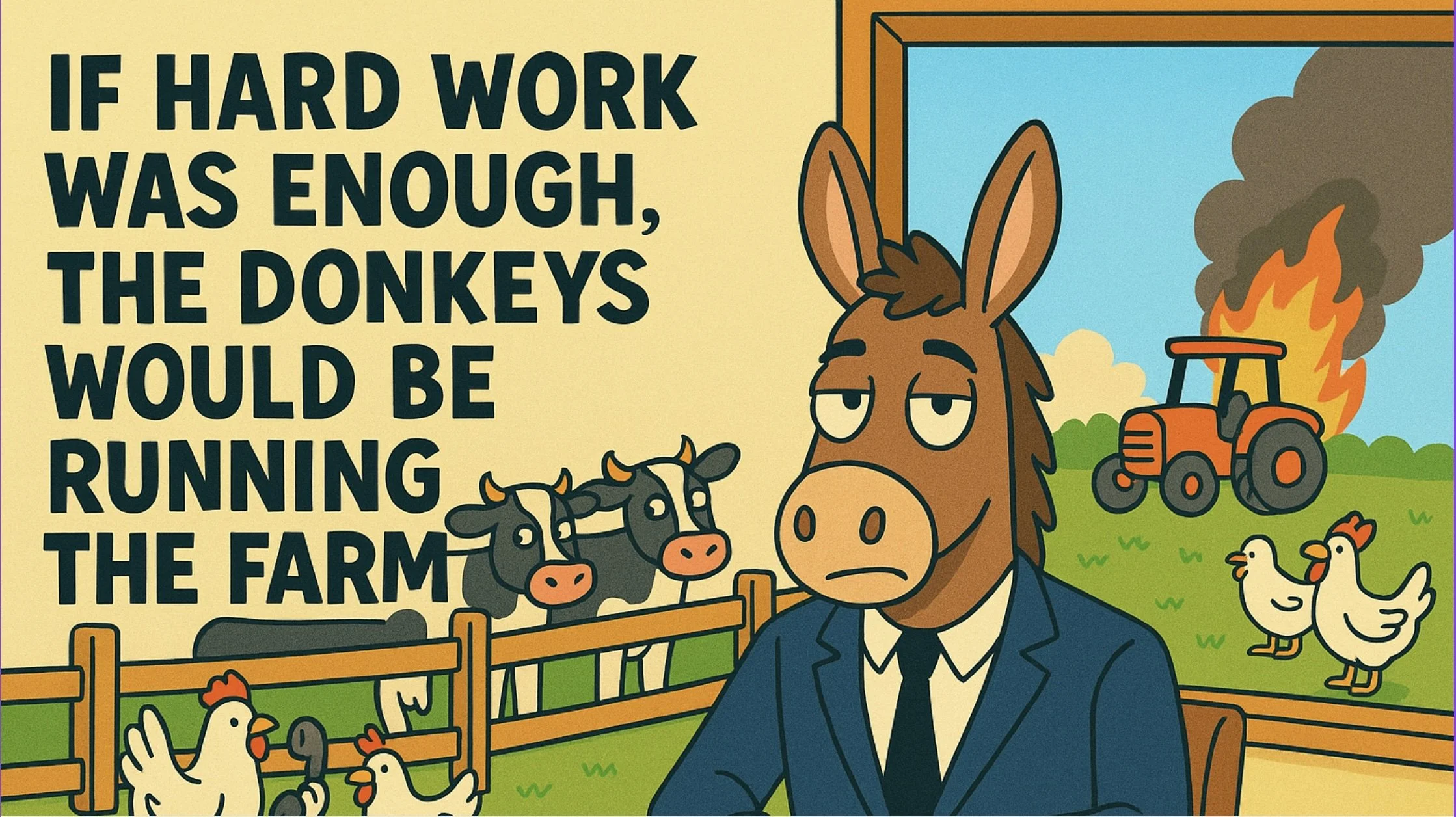 If Hard Work Was Enough, Donkeys Would Run the Farm