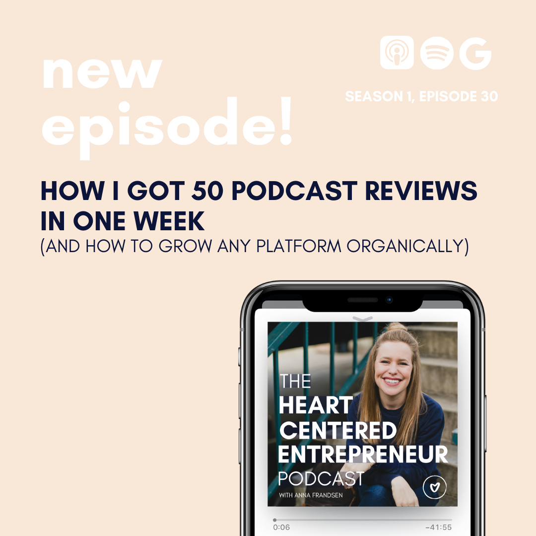 How I Got 50 Podcast Reviews in One Week (And How to Grow Any Platform Organically)