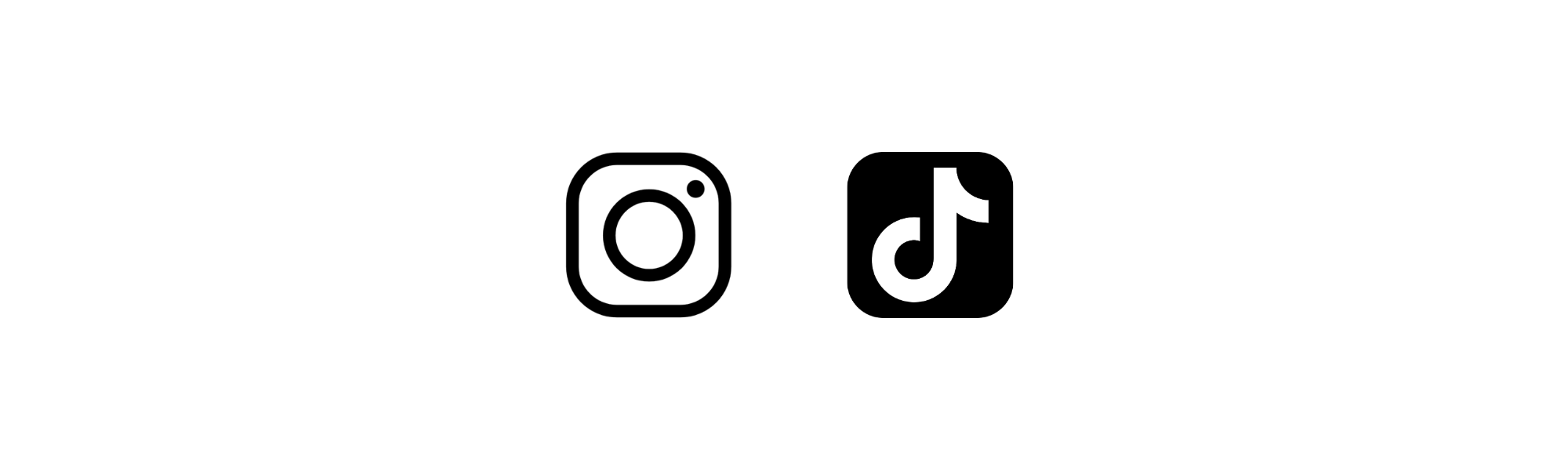 Instagram logo in black on a white background