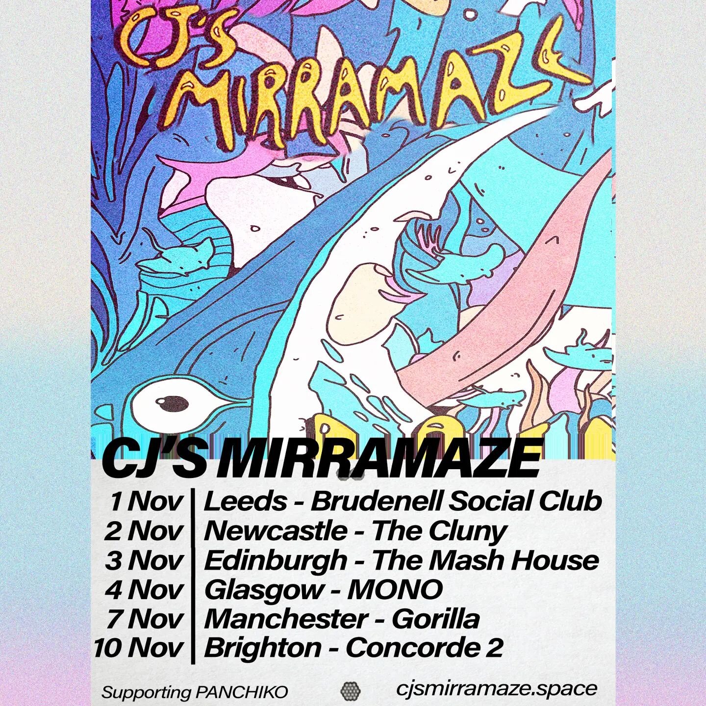 Deeelighted to announce a UK tour this NOV 💥

We are heading out again in support of our beloved pals  @panchiko_deathmetal 🙏

A handful of tix left for each venue - ticket link in bio

Some new tunes (full announcement coming v. soon!) &amp; some 