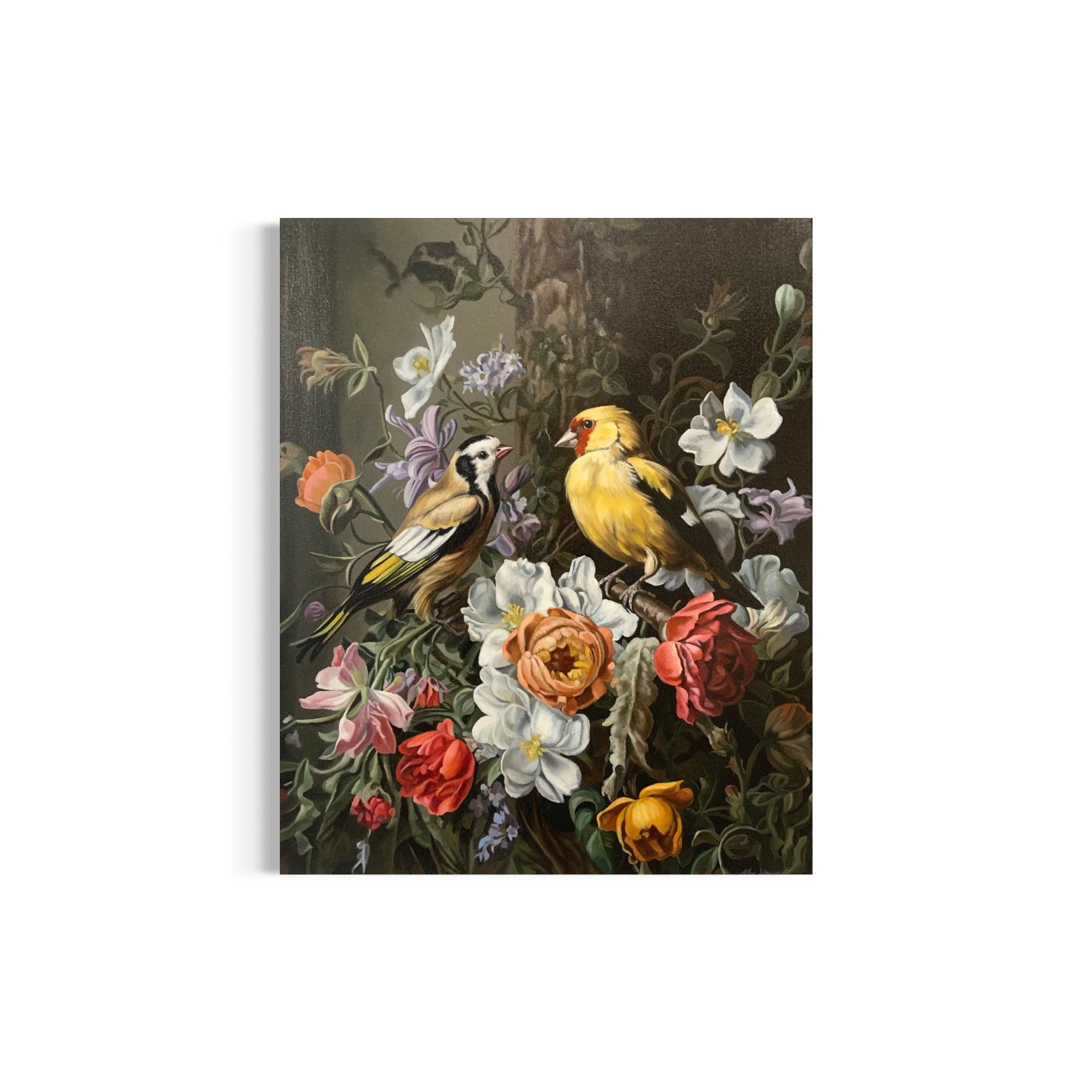 The First Encouter by Alexander Weaver an Original Oil Painting