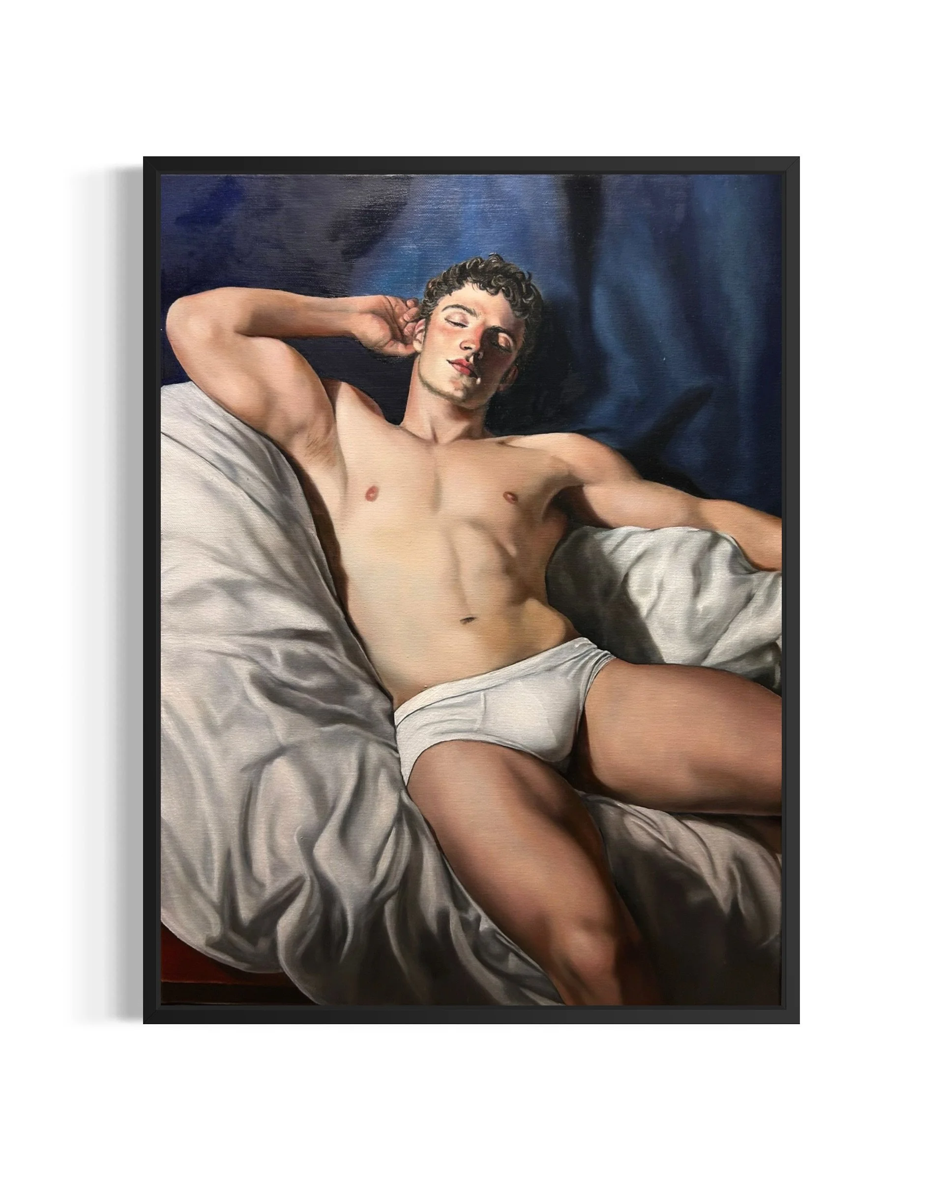 Hypnos In Blue | Alexander Weaver I Original Oil Painting