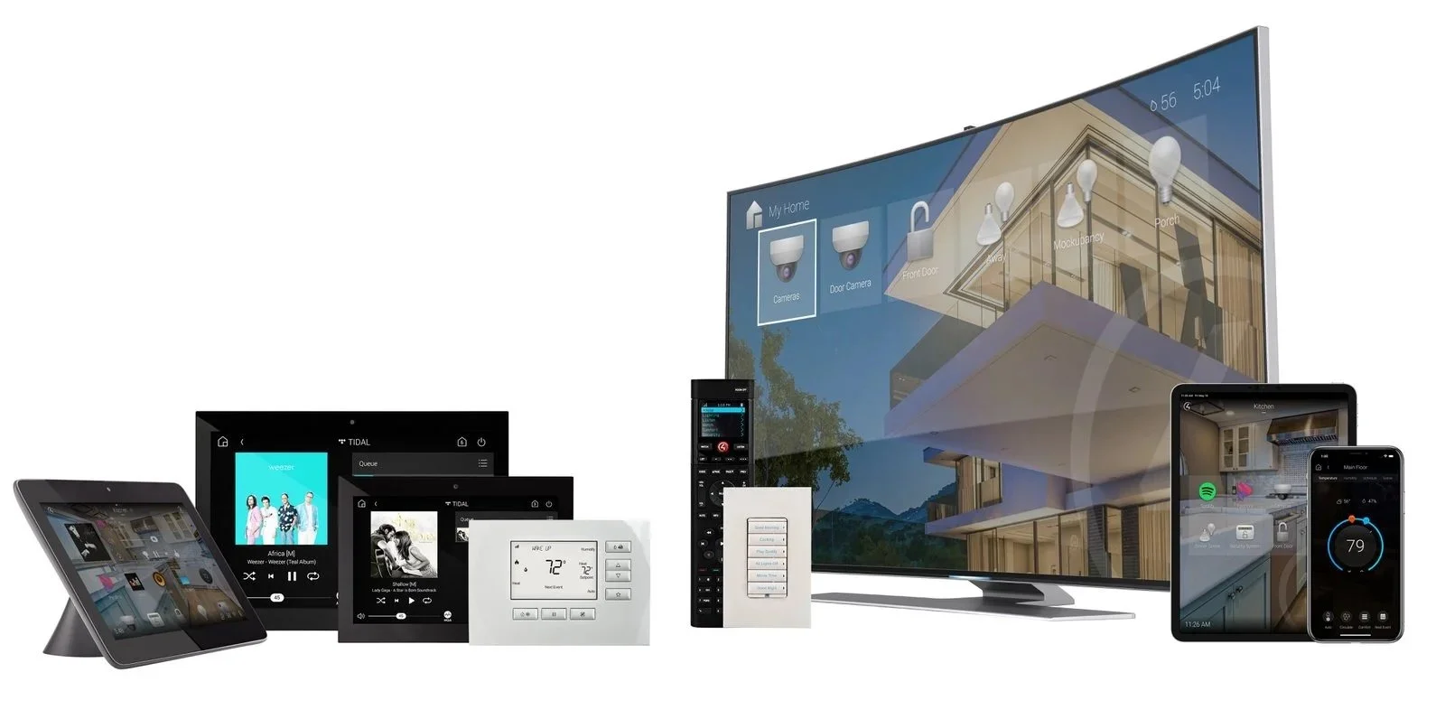 Control4 Tablet and Remote