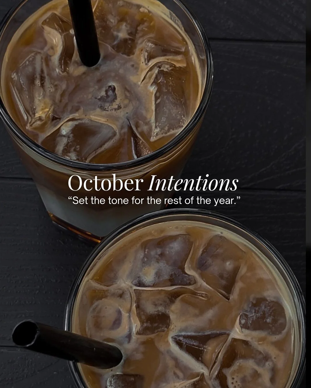 October Intentions 🍂

A new season is here &mdash; and with it comes an opportunity to reset, recommit, and refocus!

The way you show up this month sets the tone for how you&rsquo;ll finish the year. 

Let&rsquo;s move with purpose, fuel with inten