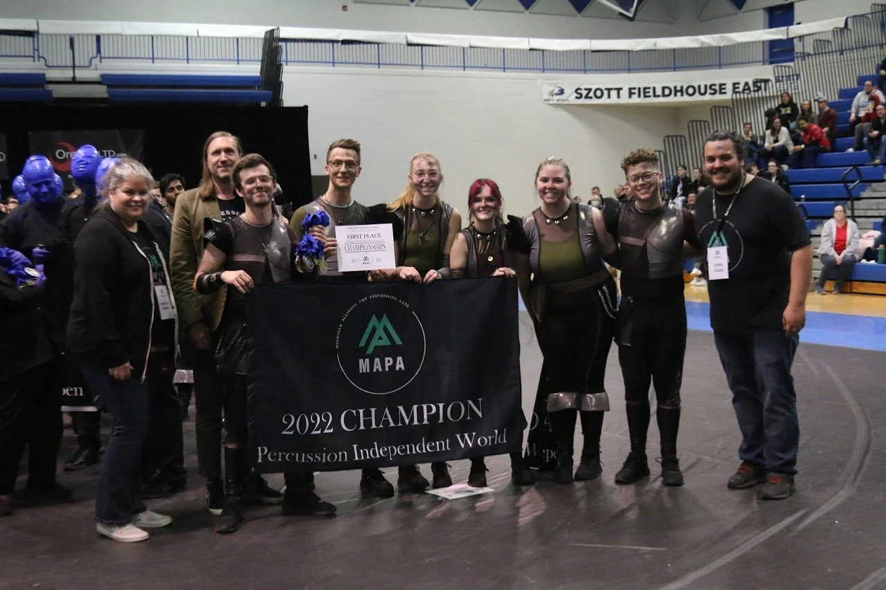 Congratulations to our Percussion Independent World ensemble on a fantastic season! #PerformMAPA #MAPAChamps