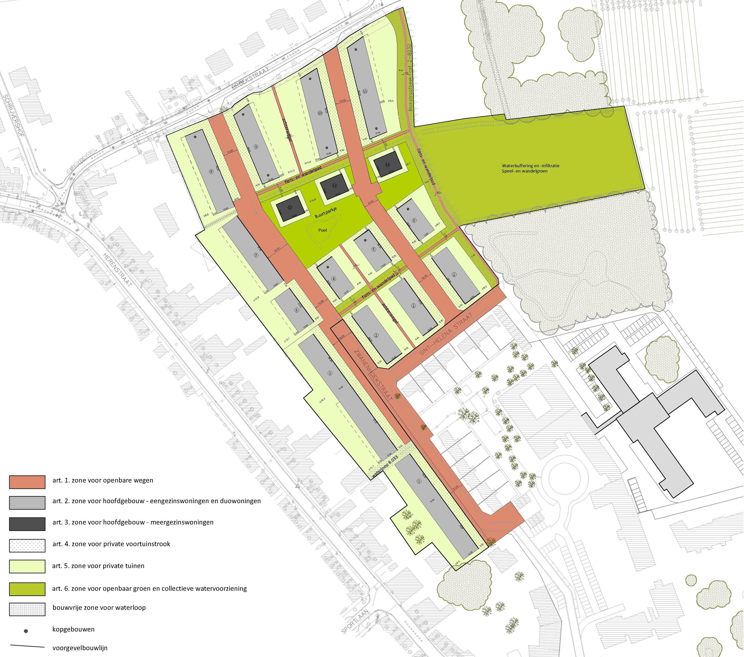 Sint-Gillis-Waas – Woonproject ‘Het Broek’ – Inrichtingsstudie 