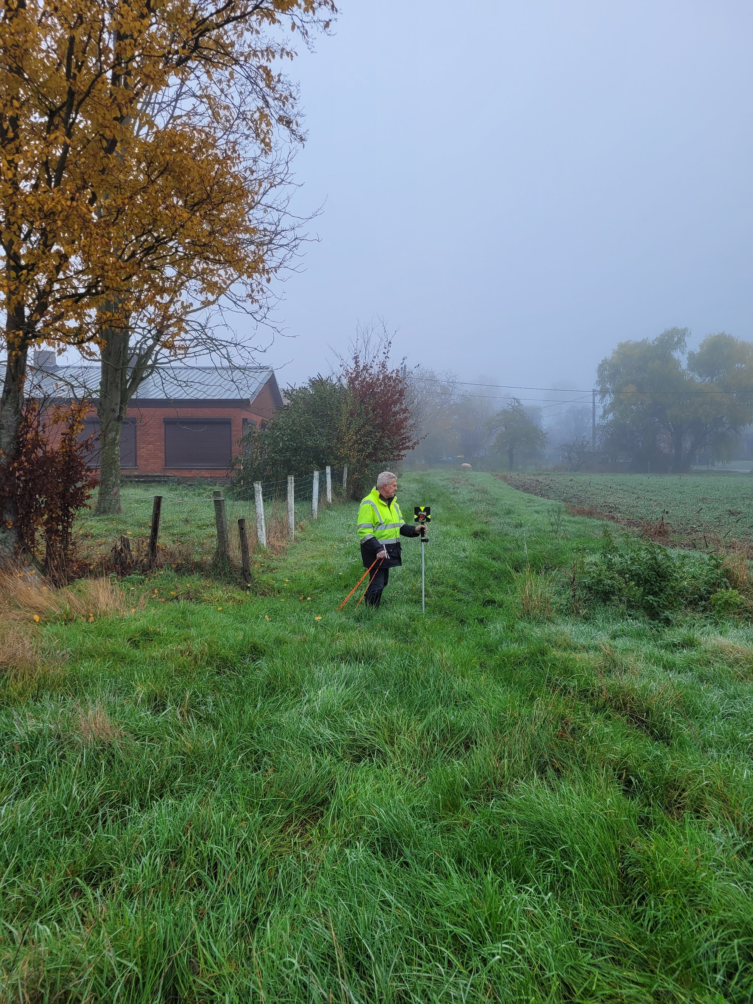 Landmeter Irtas in actie