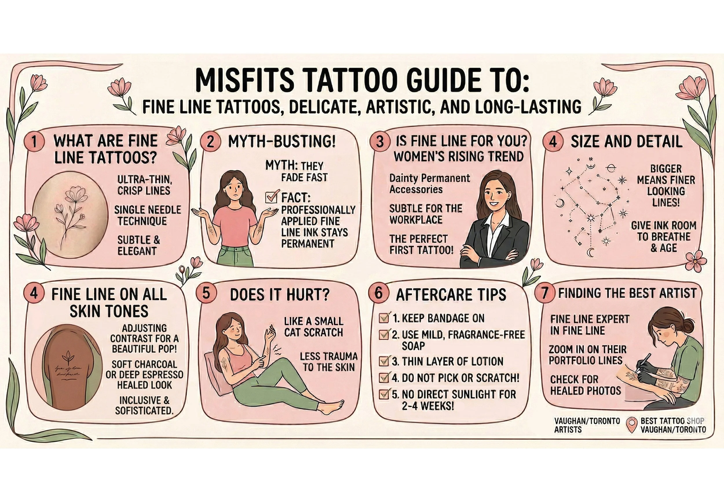 The Minimalist’s Guide: Everything You Need to Know About Fine Line Tattoos in Vaughan and Toronto