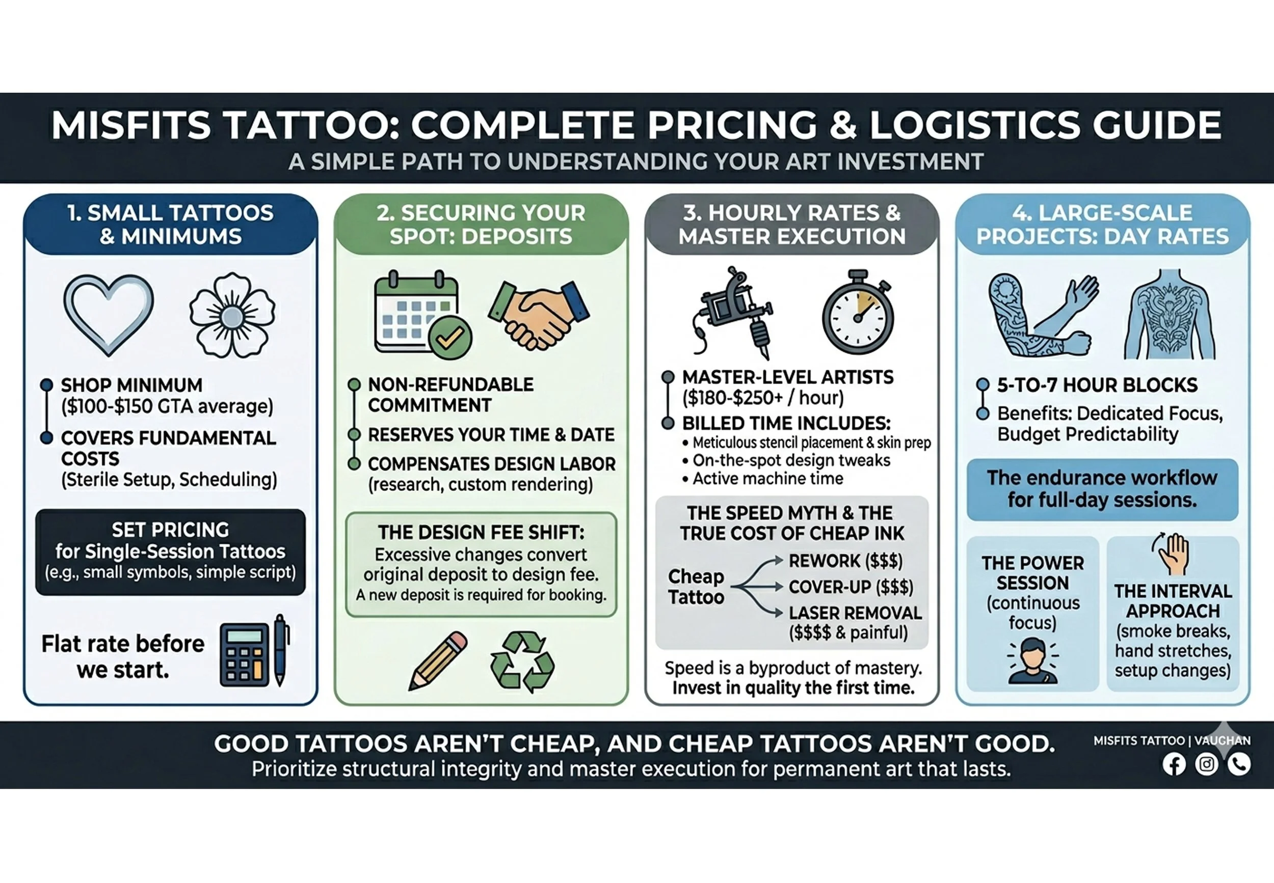 Demystifying the Clock: How Tattoo Pricing and Day Rates Actually Work