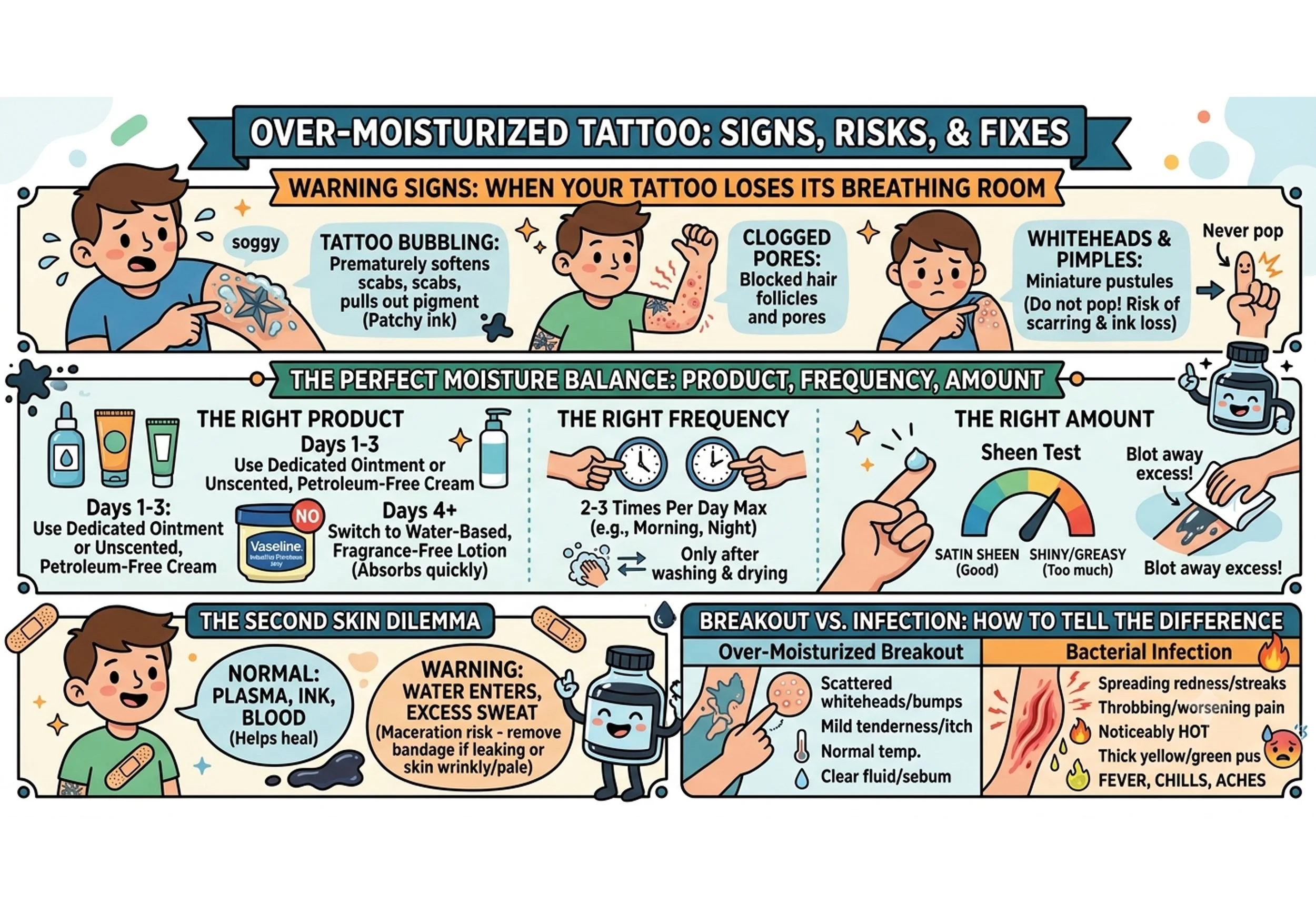 Over-Moisturized Tattoos: Signs, Risks, and How to Fix It