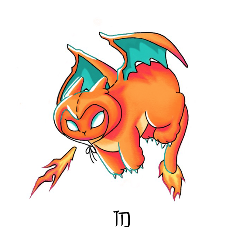 Pokemon Charizard Cat