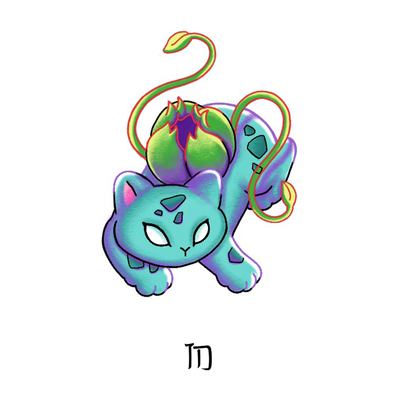 Pokemon Bulbasaur Cat