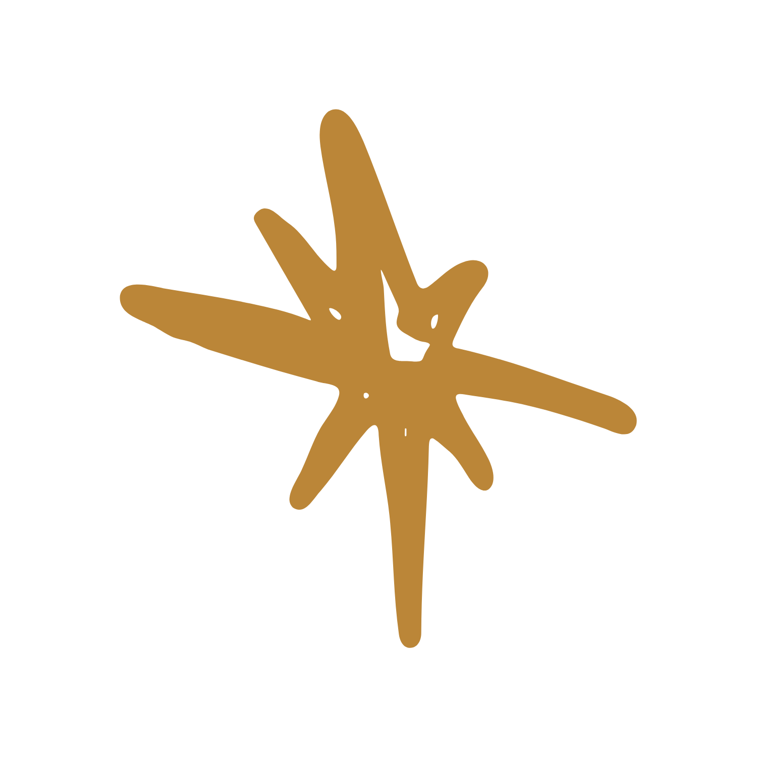 Gold star illustration