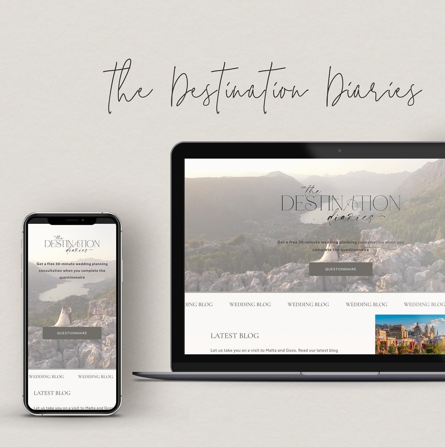 A new website for the lovely @thedestination_diaries 

This is phase one of an exciting website for @thedestination_diaries that we are working behind the scenes on. At the moment the wonderful Martina is sharing with you her destination wedding blog