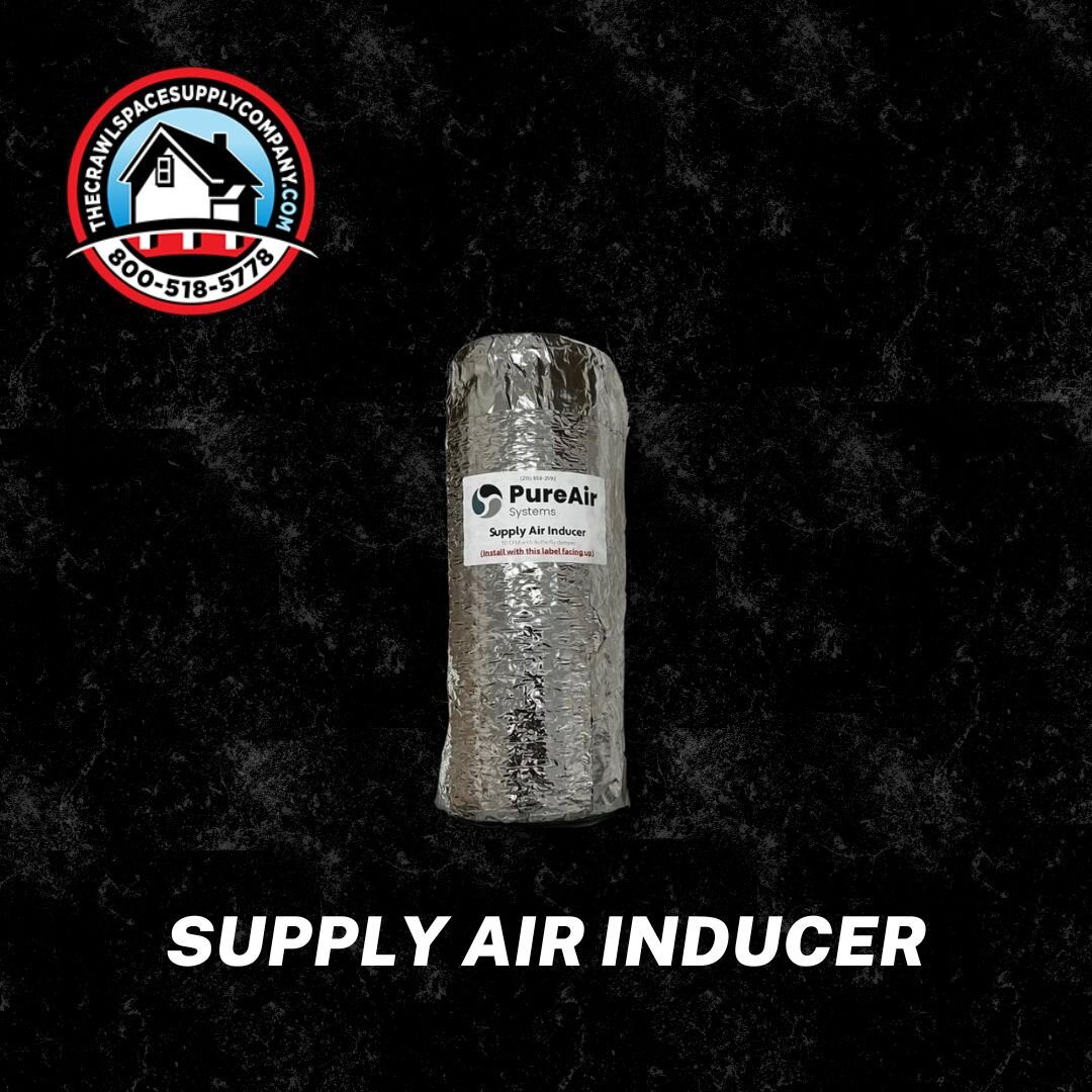 Enhance your crawl space environment with our Supply Air Inducer! Strategically attached to the supply side of your ductwork, it delicately introduces a controlled amount of conditioned air, effectively regulating humidity levels. Plus, our integrate