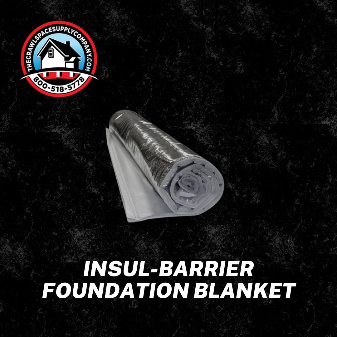 The Crawlspace Supply Company is proud to be the premier supplier of the Insul-Barrier Foundation Blanket 👊

This blanket insulation/vapor barrier is specifically designed to create a thermal break and moisture barrier in crawl spaces. With Insul-Ba