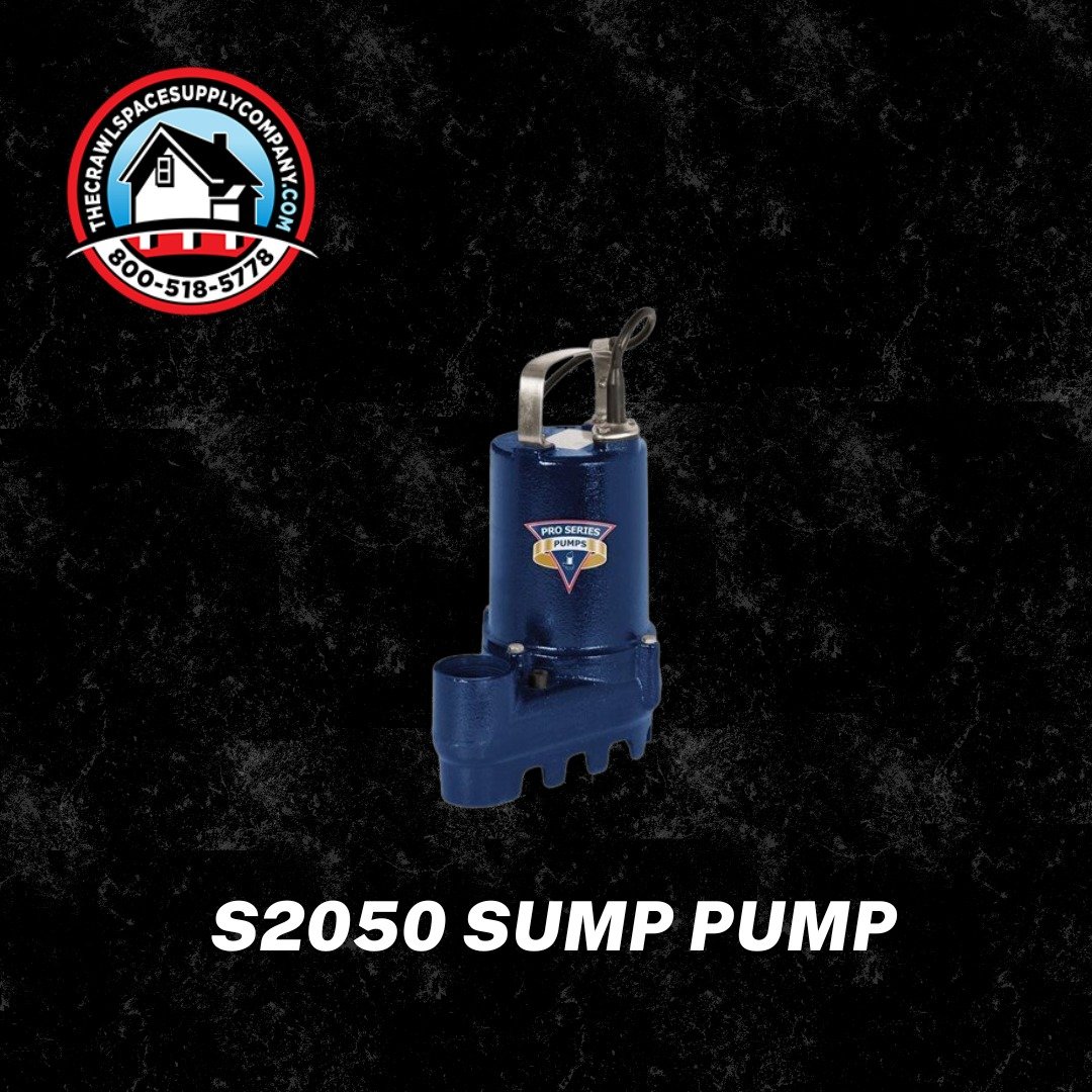 The S2050 Sump Pump is a high-quality and efficient solution for keeping your crawl space dry and protected from flooding. With its powerful 1/2 HP motor and durable construction, this sump pump delivers reliable performance and long-lasting durabili