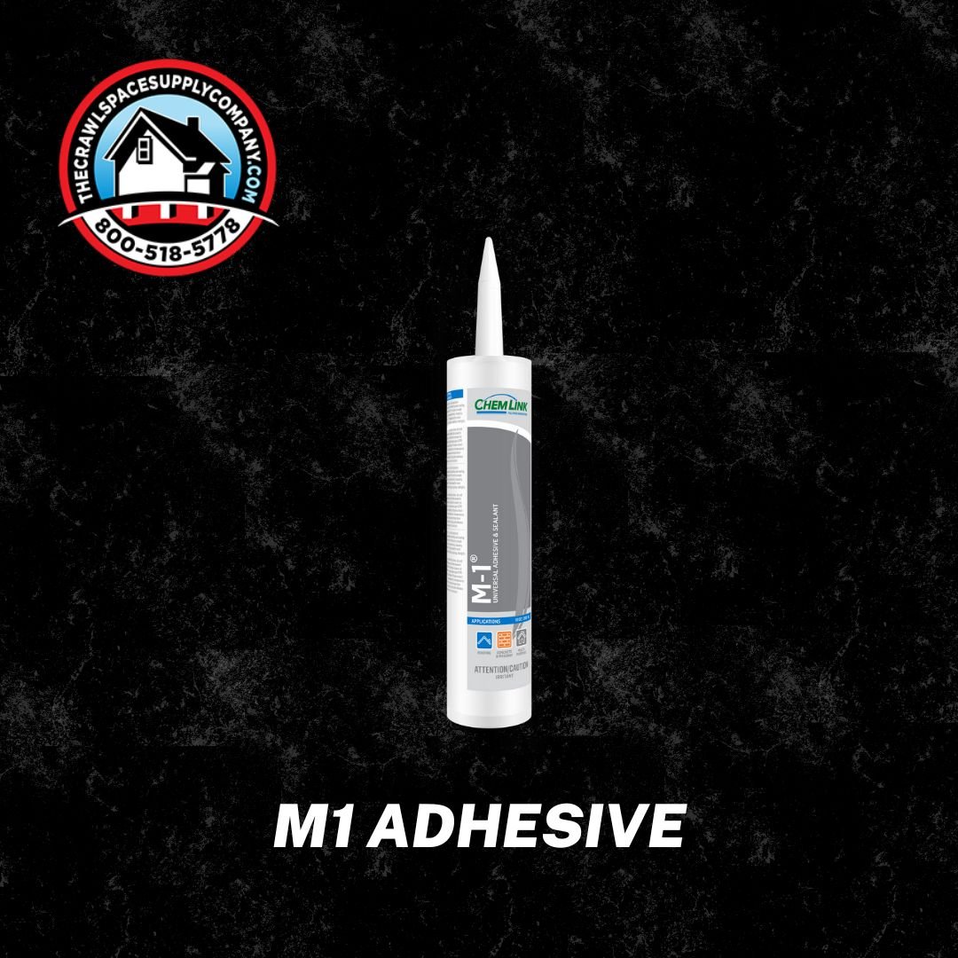 When it comes to crawl space encapsulation, every detail matters. Our M1 Adhesive may be small, but its impact is mighty. With superior performance and fast-setting capabilities, it's the secret weapon for ensuring a watertight seal in your crawl spa