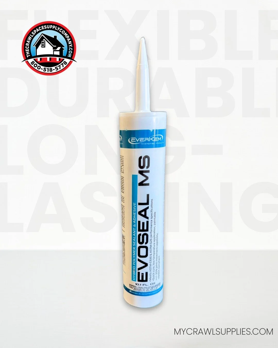 Meet Evoseal MS High Performance Sealant &ndash; built tough for your crawl space and encapsulation projects.

✅ Hybrid polymer technology for maximum adhesion
✅ Flexible, durable, and long-lasting
✅ Works on a wide range of surfaces
✅ Designed for p