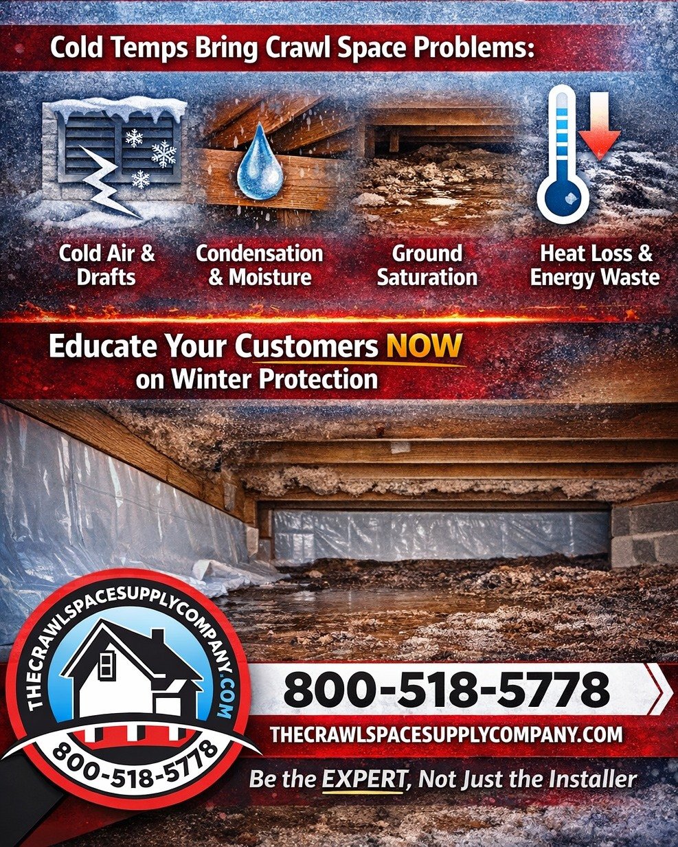 Cold temps bring condensation, moisture buildup, and heat loss &mdash; often before homeowners notice a problem. This is the perfect time to educate customers on why proper insulation, vapor barriers, and moisture control are essential in winter.

🤝