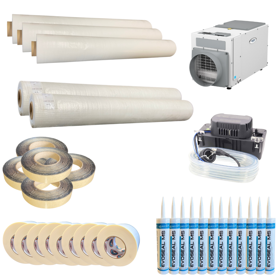 Wall Encapsulation Crawlspace Encapsulation Kits | Insulated & Non-Insulated Kits for ...