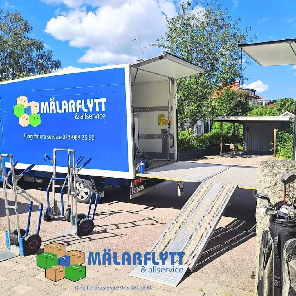Samarbete med flyttfirman Mälarflytt i Hallstahammar, utanför Västerås
