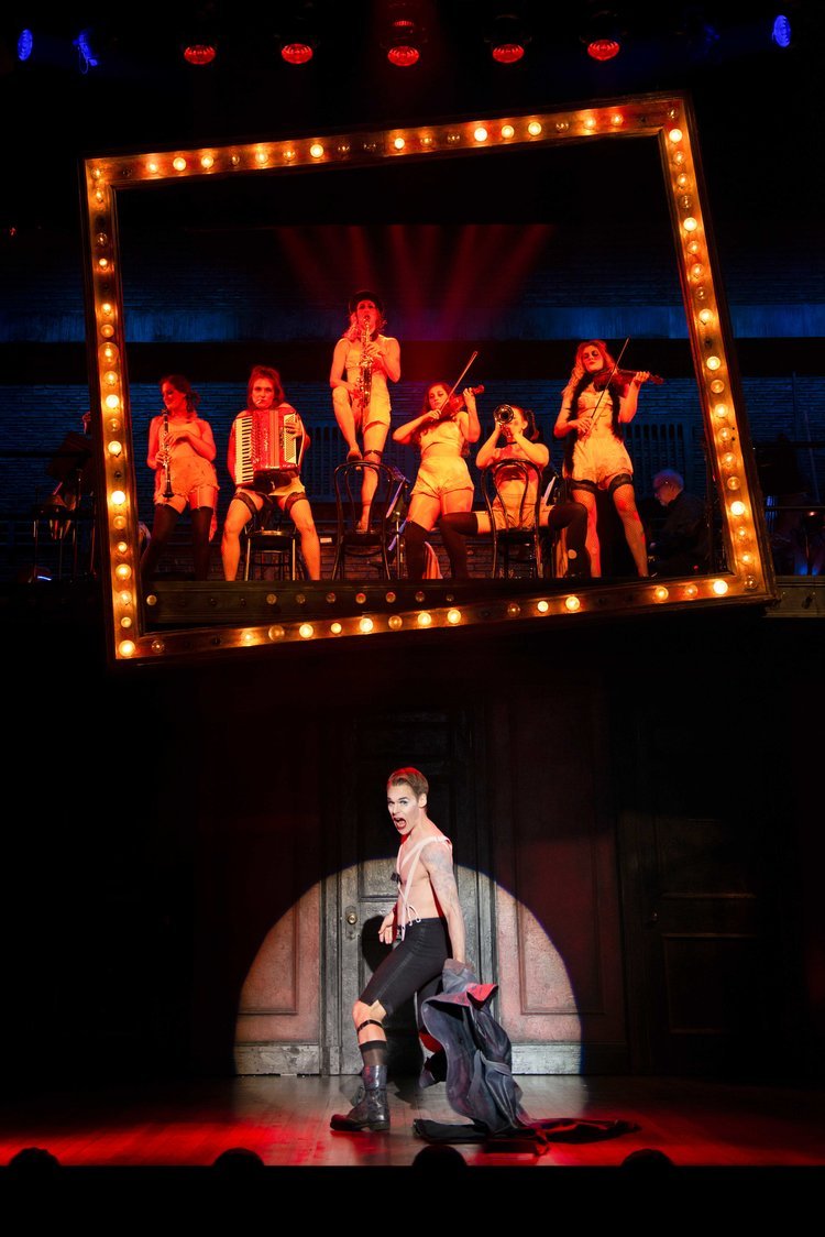  Randy Harrison and the cast of Cabaret at the Ogunquit Playhouse (2019) Photo by Gary Ng 