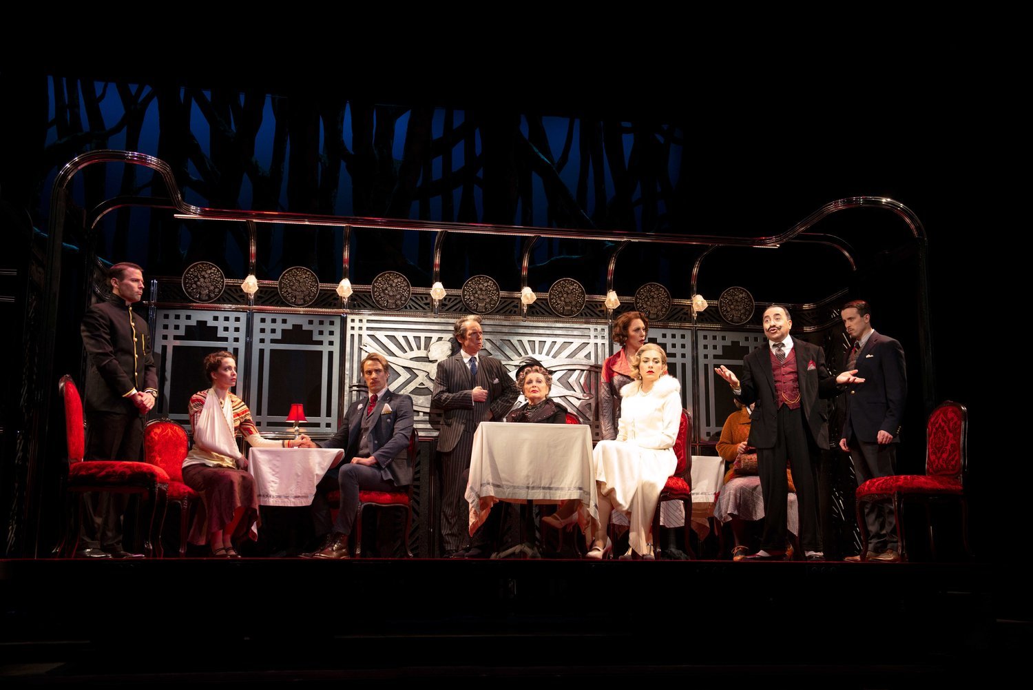  The cast of Agatha Christie’s Murder on the Orient Express at the Ogunquit Playhouse. Photo by Gary Ng 