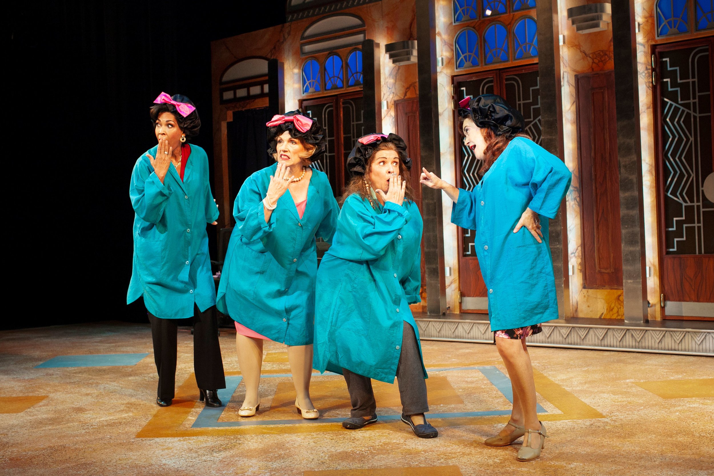  Anise Ritchie, Roberta B. Wall, Melanie Souza, and Kathy St. George in Menopause The Musical® (2019) Photo by Jay Goldsmith 