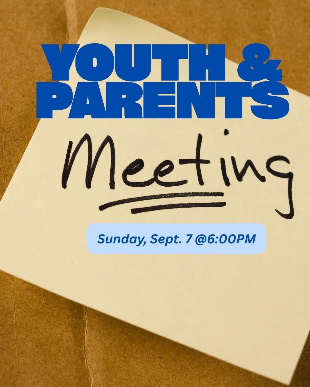 Parent/Youth Meeting