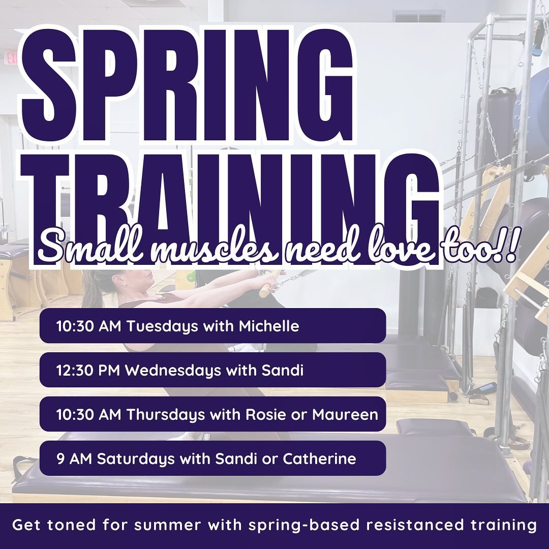 We are absolutely loving this spring training series and we&rsquo;d love to see you soon for a small muscle toning, resistance based session that will help you to find the deeeeeeep core + more. 

Tag a friend who is ready to take their practice to t