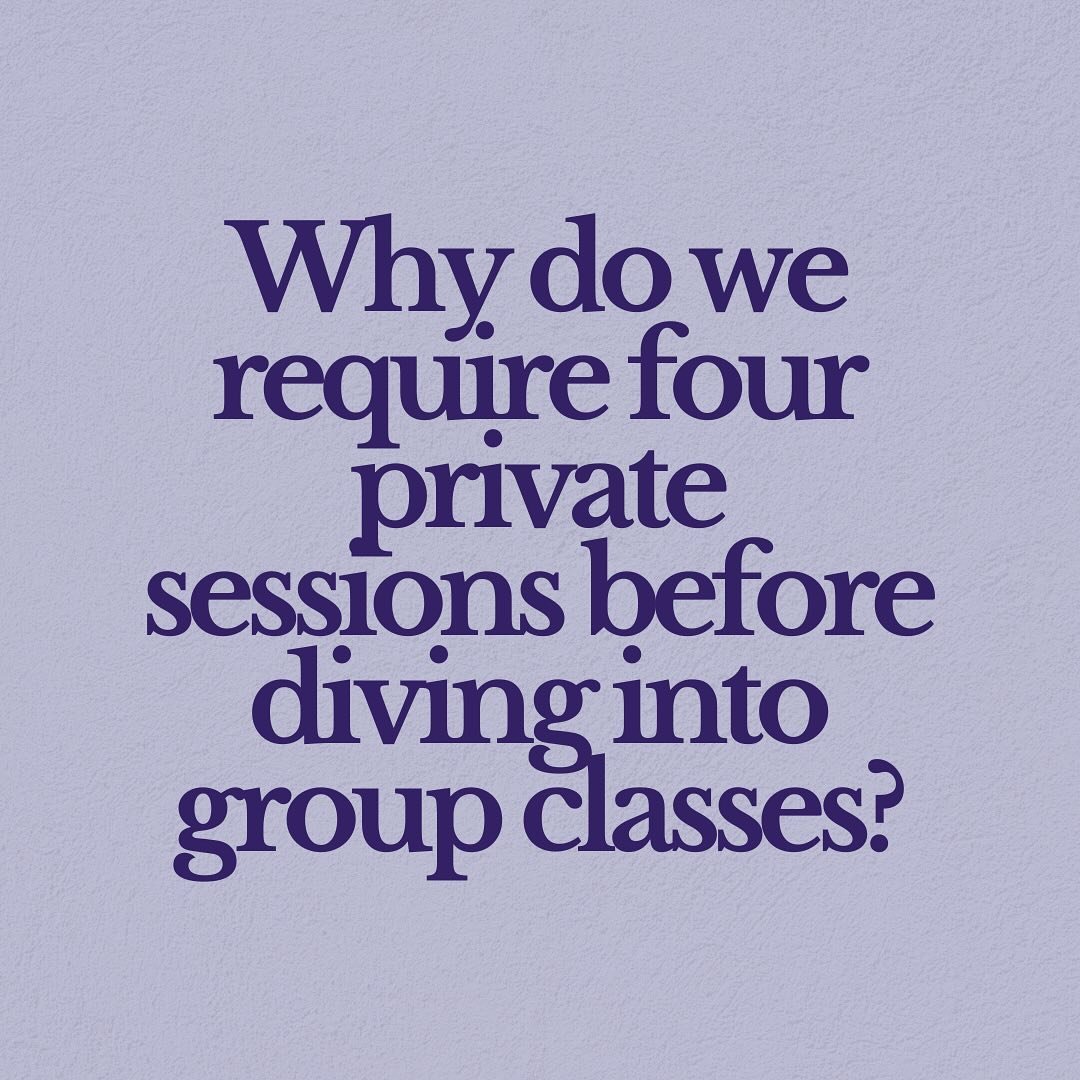You&rsquo;ll be in group sessions before you know it&hellip; but let&rsquo;s lay an incredible foundation first 💜

Or maybe you&rsquo;ll love the one-on-one experience so much that you&rsquo;ll never go back! 

Trust the process + fall in love with 