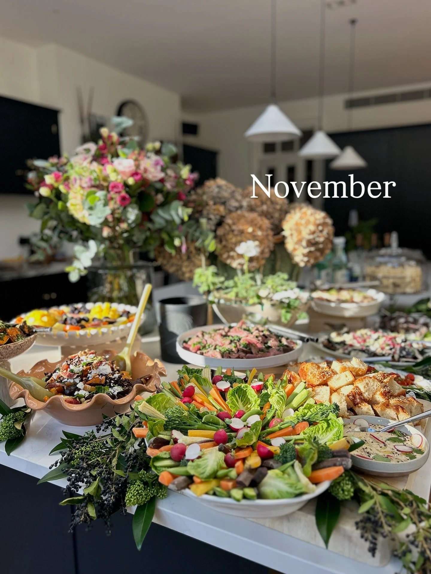 November, you were a busy one for which im always so grateful 🫶🏼 We catered in lots of stunning homes, hosted our first ever workshop and there were just so many gorgeous events. The festive feels have been creeping in and we&rsquo;re definitely no