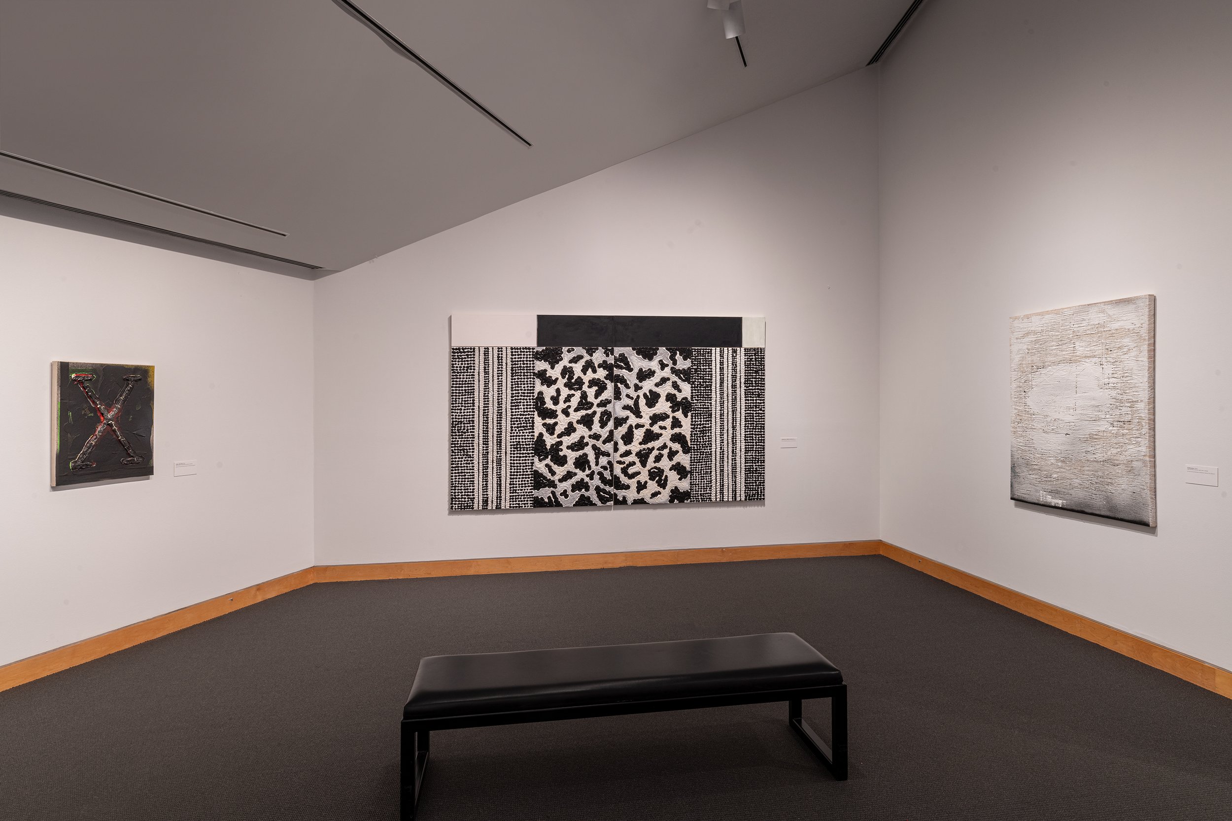Installation view, "Vaughn Spann: Open Onto," March 19–June 13, 2021, Charlotte Crosby Kemper Gallery, Kemper Museum of Contemporary Art. Photo: E. G. Schempf, 2021.
