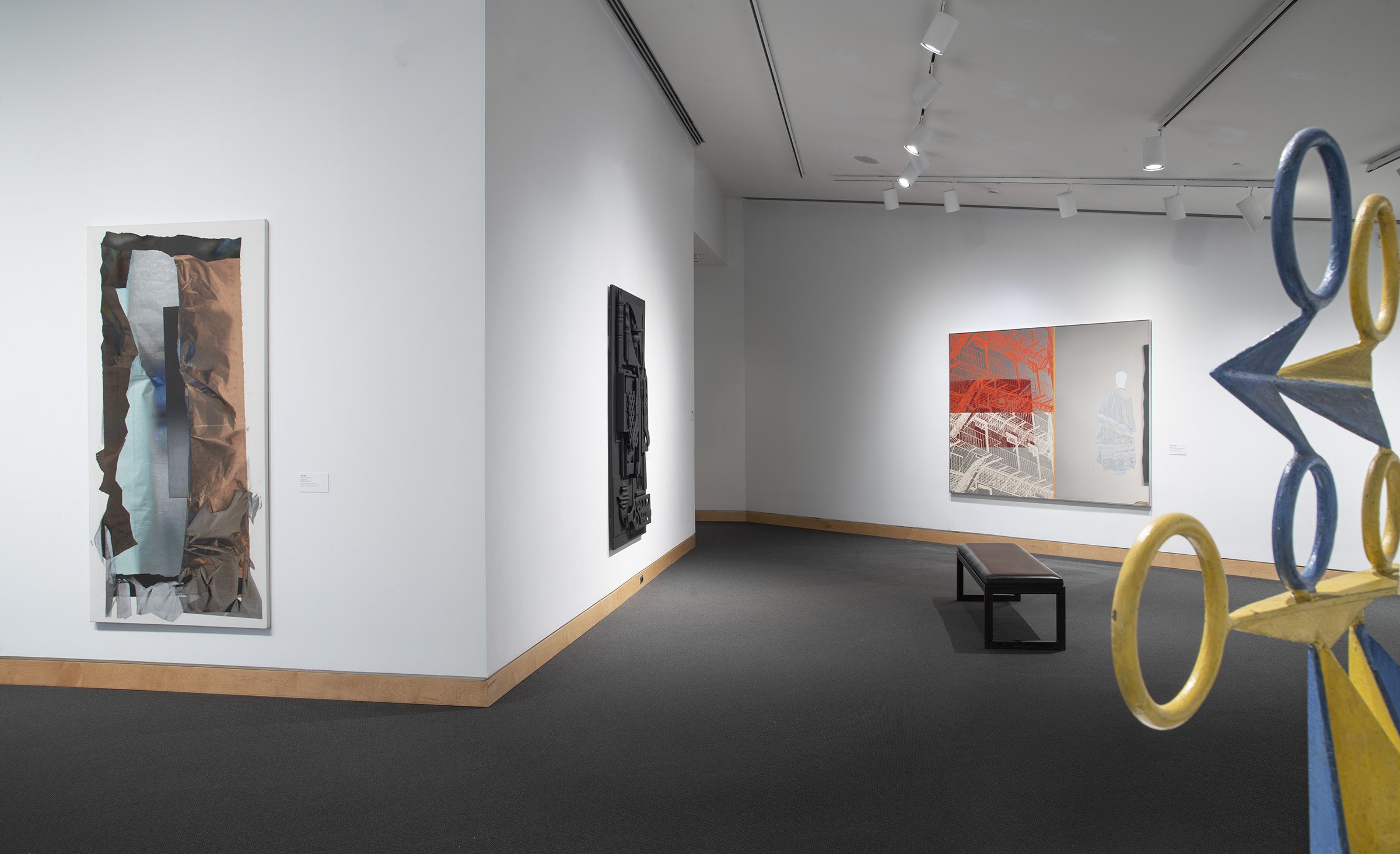 Installation view, "Inspired: Innovation, Pop Culture, and Material," January 15–April 18, 2021, Kemper Museum of Contemporary Art, Kansas City, Missouri. Photo by EG Schempf.