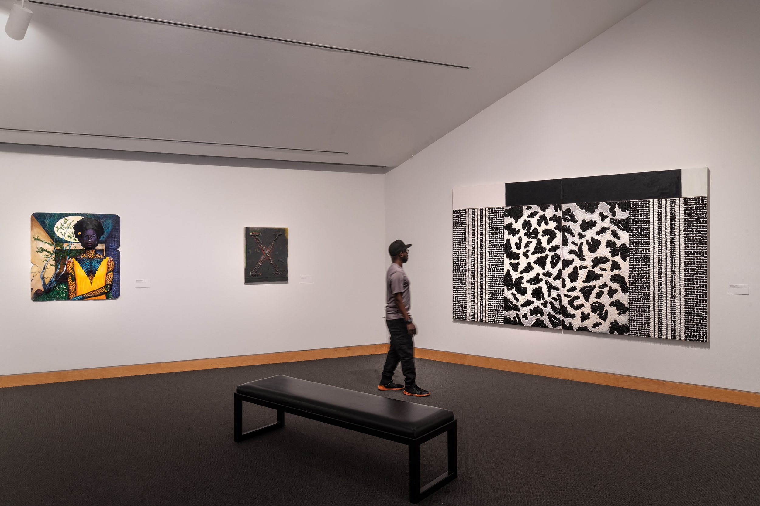 Installation view, "Vaughn Spann: Open Onto," March 19–June 13, 2021, Charlotte Crosby Kemper Gallery, Kemper Museum of Contemporary Art. Photo: E. G. Schempf, 2021.