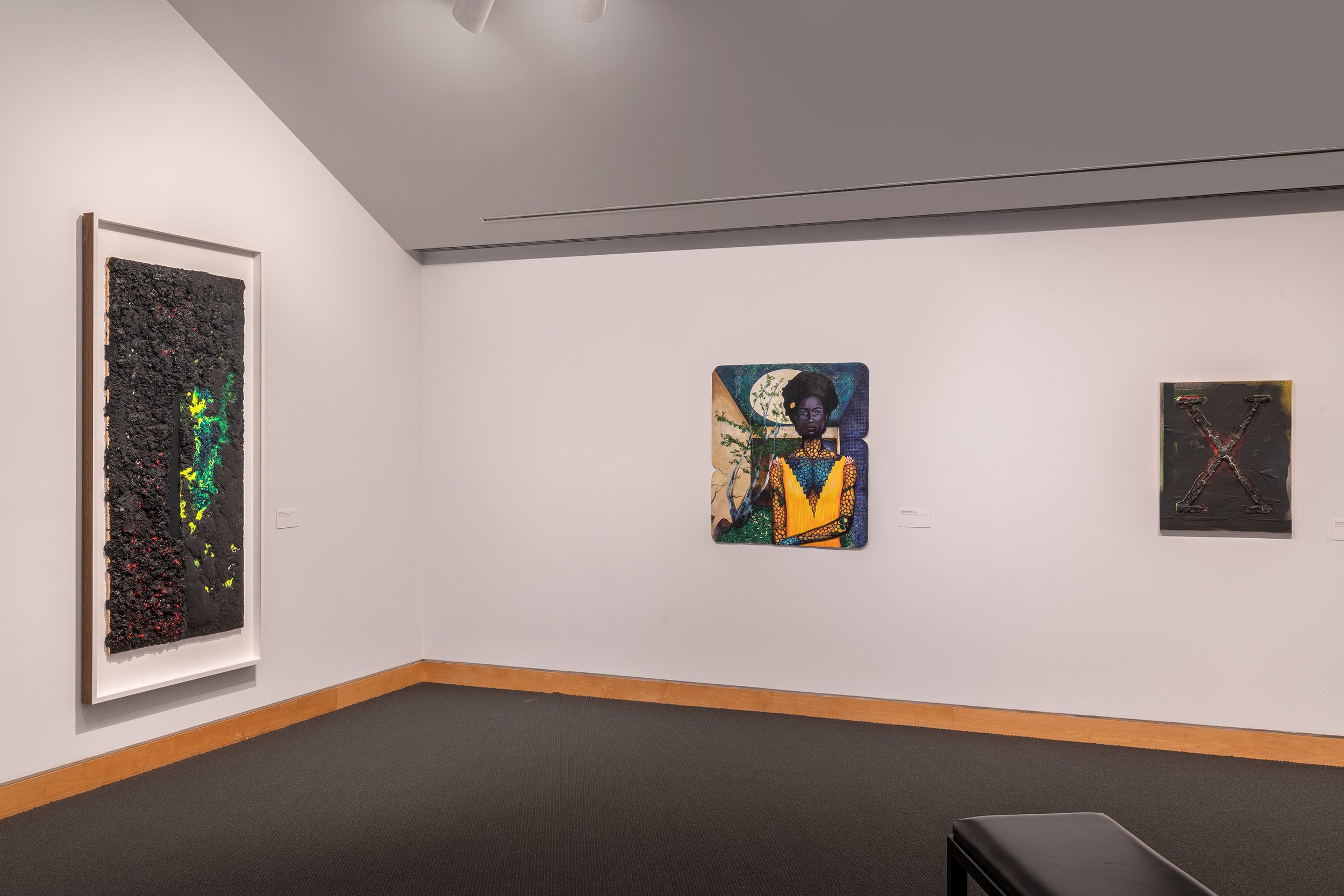 Installation view, "Vaughn Spann: Open Onto," March 19–June 13, 2021, Charlotte Crosby Kemper Gallery, Kemper Museum of Contemporary Art. Photo: E. G. Schempf, 2021.