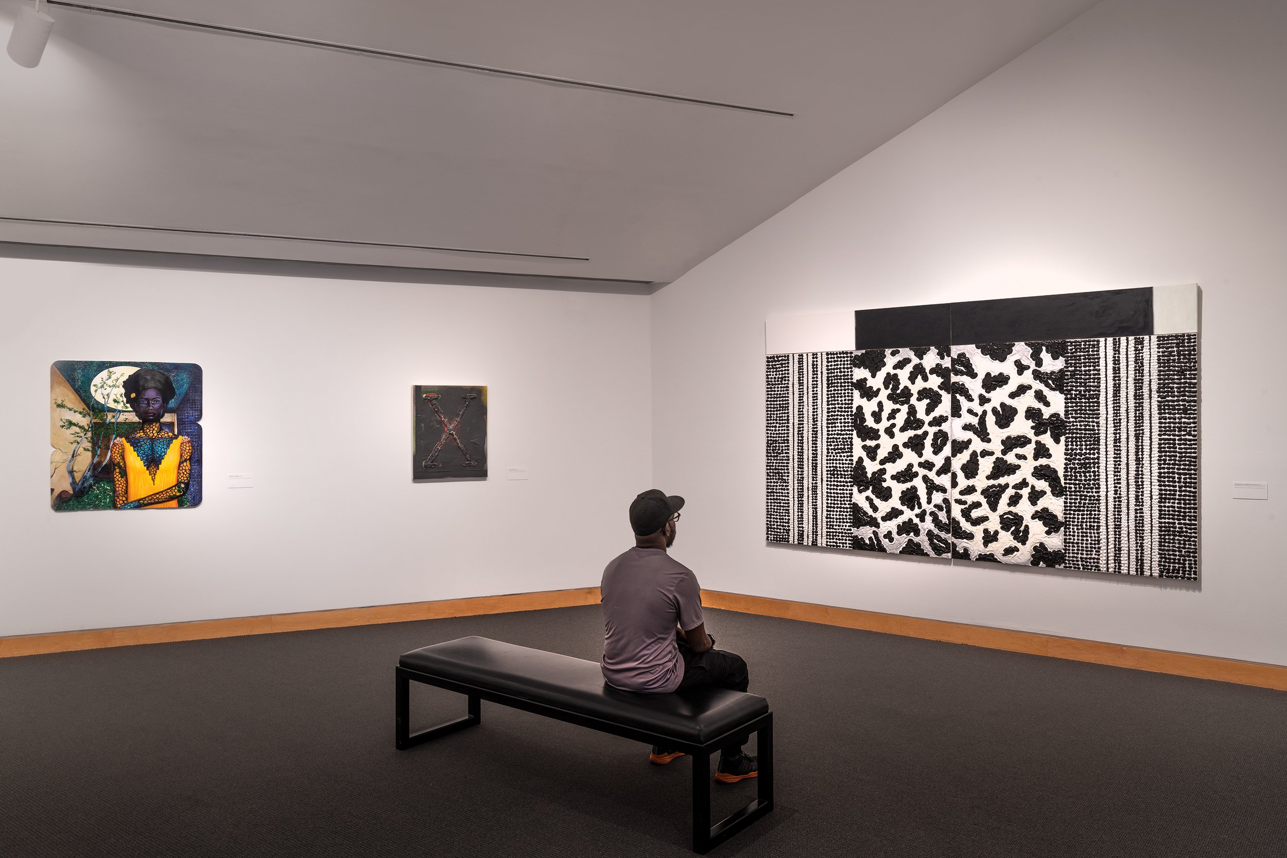 Installation view, "Vaughn Spann: Open Onto," March 19–June 13, 2021, Charlotte Crosby Kemper Gallery, Kemper Museum of Contemporary Art. Photo: E. G. Schempf, 2021.