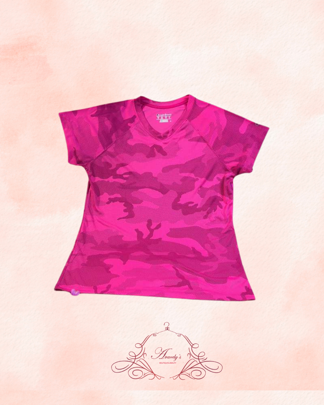 Champion Pink Camo Shirt- New without Tags