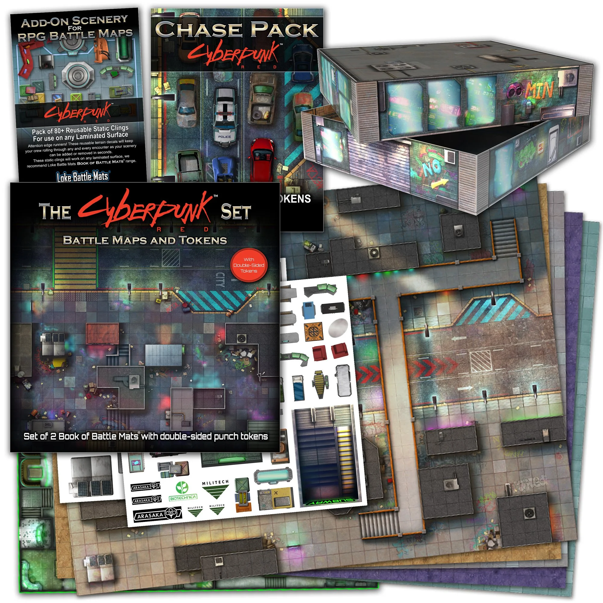 Limited Edition Premium Map Set - Cyberpunk RED
